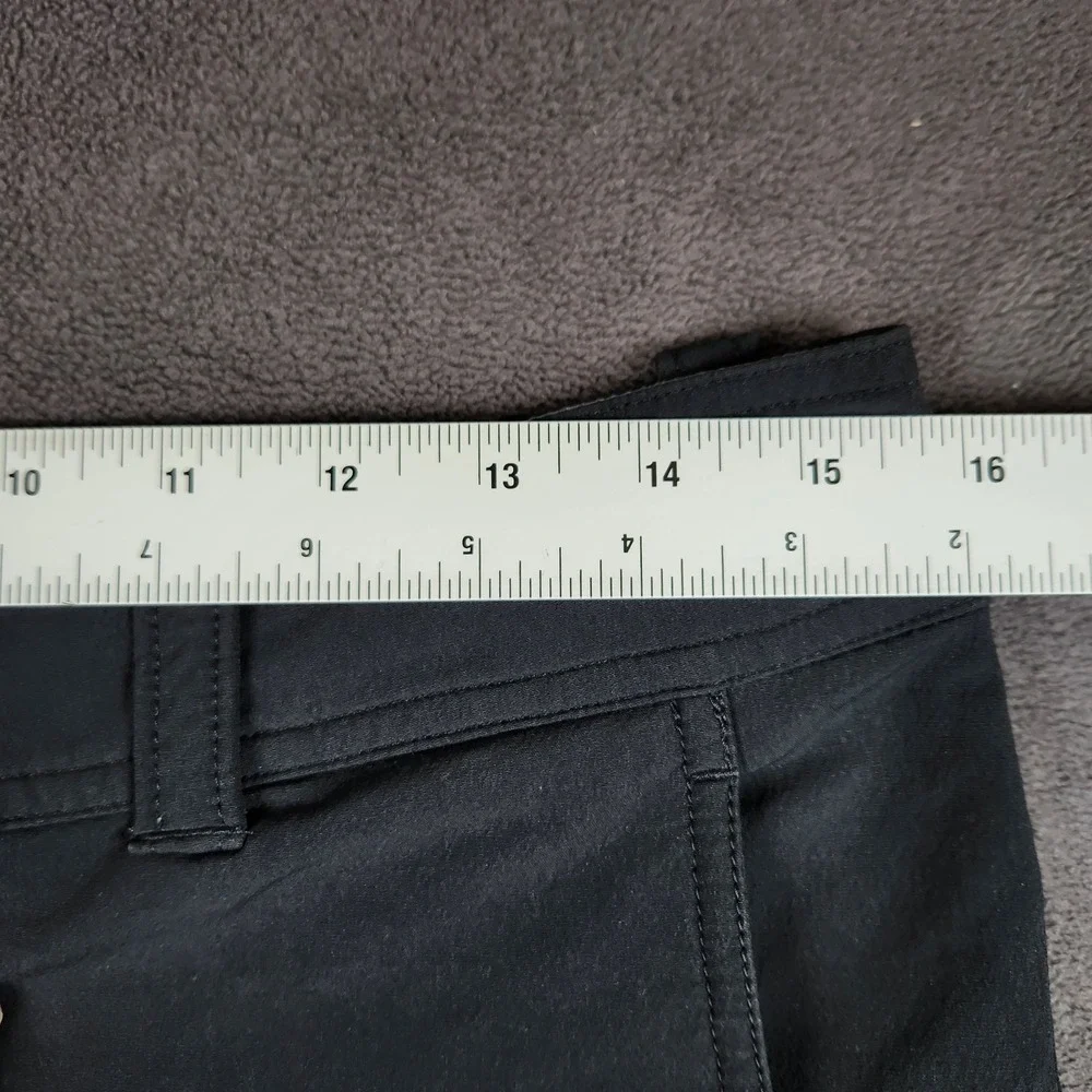 Lululemon Men's Black Commission Pants 31x34 Vintage Octagon Logo Zipper Pockets
